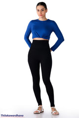 High Waist Legging Pant - Free Size
