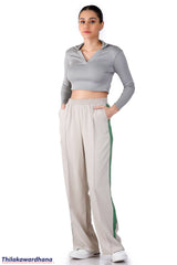 Linear Edge Wide Leg Pant
