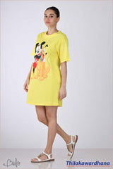 Bella Printed T Shirt Dress