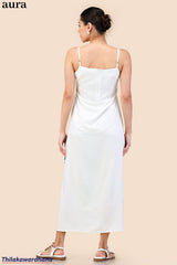 Aura Azure Bloom Maxi Dress