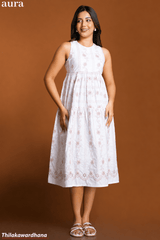 Aura Embroidered Cutlone Dress