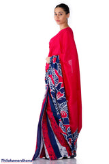 Printed Batik Saree
