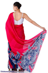 Printed Batik Saree