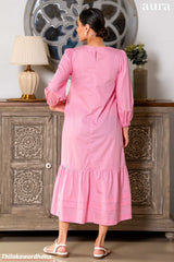 Aura Roselle Puff Sleeve Dress