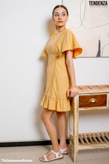 Tendenza Flutter Sleeve Mini Dress