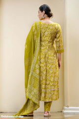 Printed 3Pcs Kurtha Set