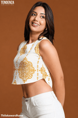 Tendenza Sleeveless Crop Top