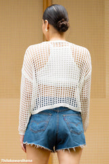 Featherlight Mesh Top - Free Size