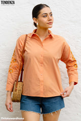Tendenza Maxime Dusty Embroidered Top