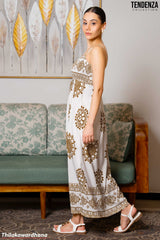 Tendenza Clasi Vintage Sleeveless Maxi Dress
