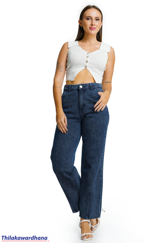 Dark Wash Straight Leg Jean