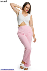 Akasi High Rise Straight Wide Leg Pant