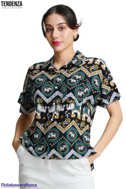 Tendenza Oversized Printed Shirt