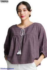Tendenza Textured Oversized Tussle Top