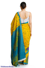 Printed Batik Saree