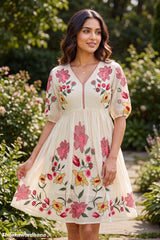 Indian Embroidered Midi Dress