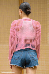 Featherlight Mesh Top - Free Size