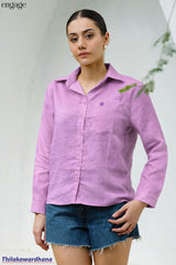 Engage Long Sleeve Linen Top