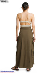 Tendenza Front Slit Cargo Skirt
