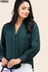 Tendenza Trim Lace Insert Tunic Top
