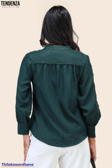 Tendenza Trim Lace Insert Tunic Top