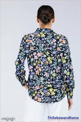 Engage Botanical Print Long Sleeve Shirt
