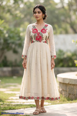 Indian Embroidered Maxi Dress