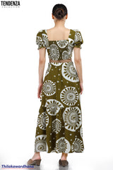 Tendenza Tiered Printed Skirt