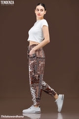 Tendenza Smocked Waist Casual Pant