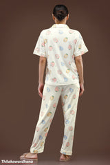Printed 2pcs Pijama Kit - Free Size