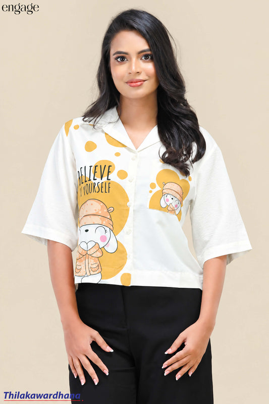Engage Graphic Printed Top