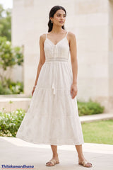 Elegant Ivory Heritage Maxi Dress