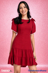 Tendenza Teen Scarlet Bloom Mini Dress