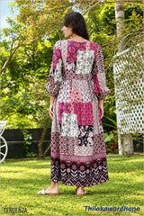 Tendenza Bohemian Printed Maxi Dress