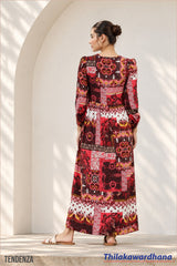 Tendenza Bohemian Printed Maxi Dress