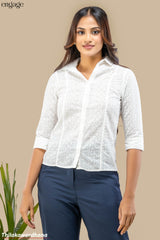 Engage 3/4 Sleeve Cutlon Top
