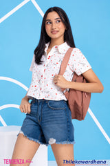 Tendenza Teen Paris Doodle Top