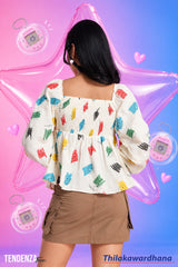 Tendenza Teen Happy Bloom Top