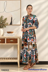 Tendenza Bohemian Tiered Maxi Dress