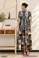 Tendenza Bohemian Tiered Maxi Dress