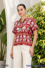 Tendenza Short Sleeve Printed Shirt