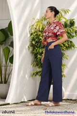 Akasi High Waist Linen Pant