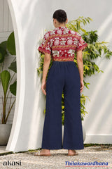 Akasi High Waist Linen Pant