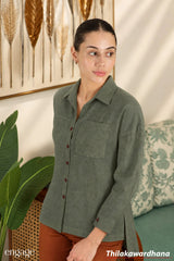Engage Long Sleeve Linen Top