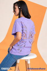 Tendenza Teen Butterfly Cut Out Tee