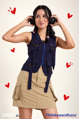 Tendenza Teen Cargo Pocket Vest