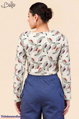 Bella Bella Fern Print Crop Top