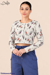 Bella Bella Fern Print Crop Top