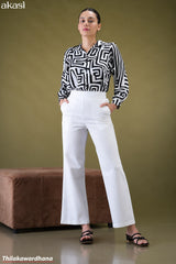 Akasi High Waist Linen Pant