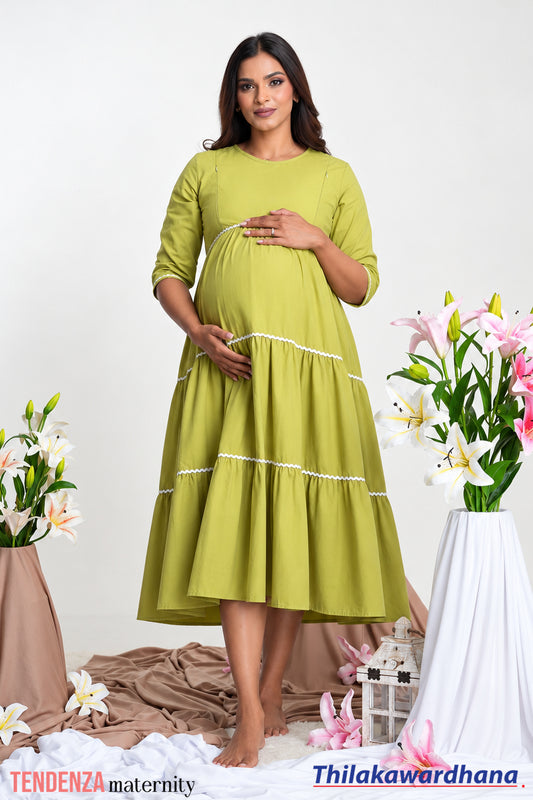Tendenza Tiered Maternity Dress